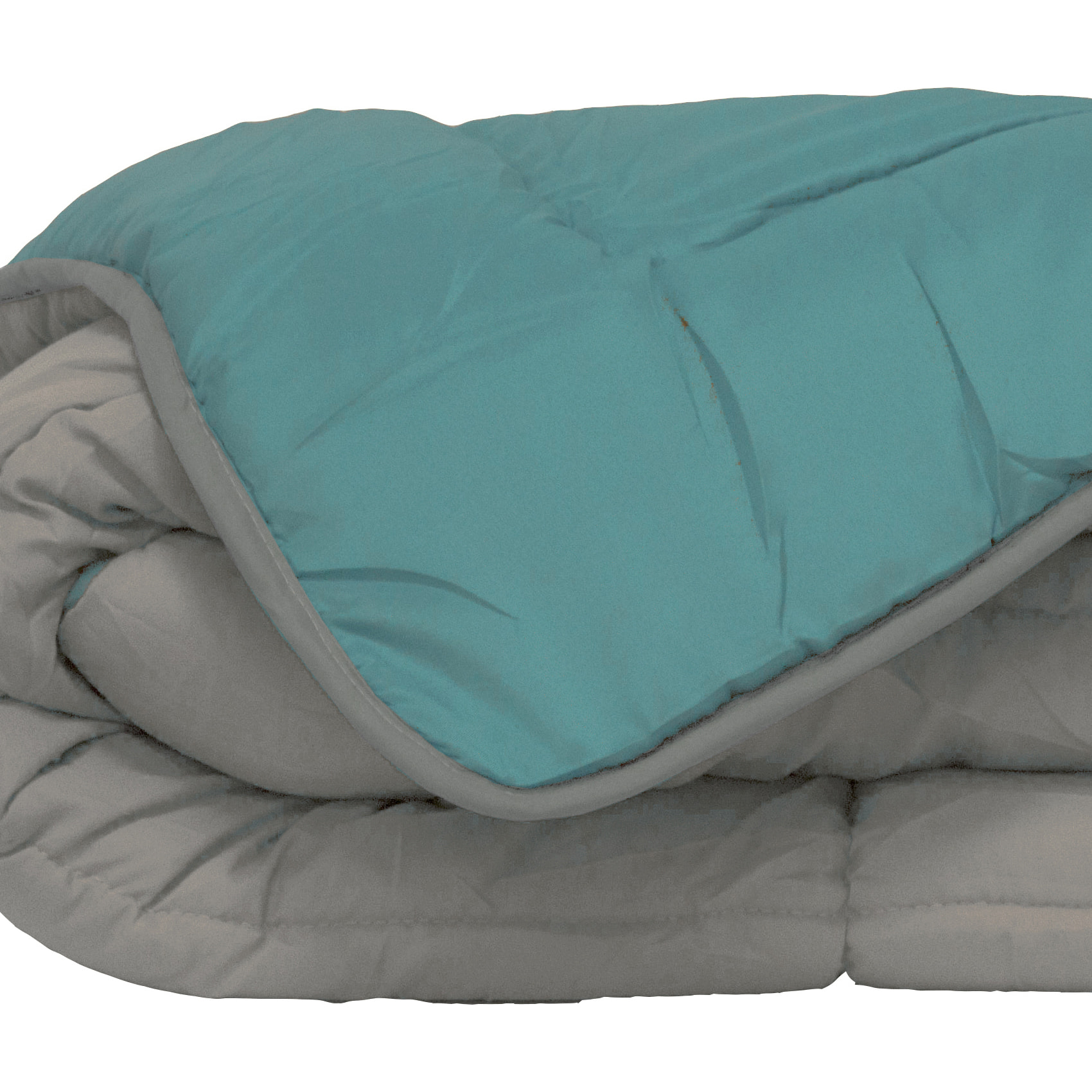 Couette d'été en microfibre bicolore - Bleu