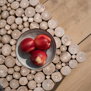 Table basse de jardin  rectangulaire 90x50cm en teck - Imani