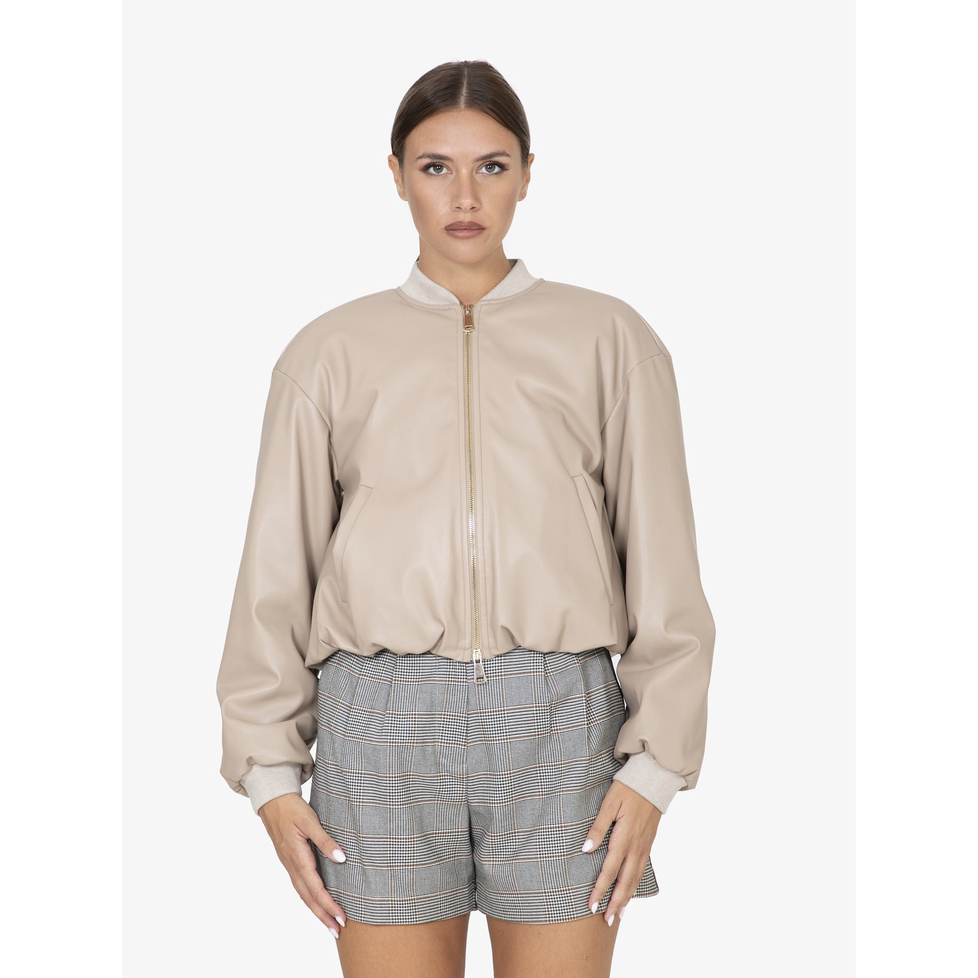 Giubbotto da donna Made in Italy - Modello Celeste Pro - 50% PU, 50% Poliestere