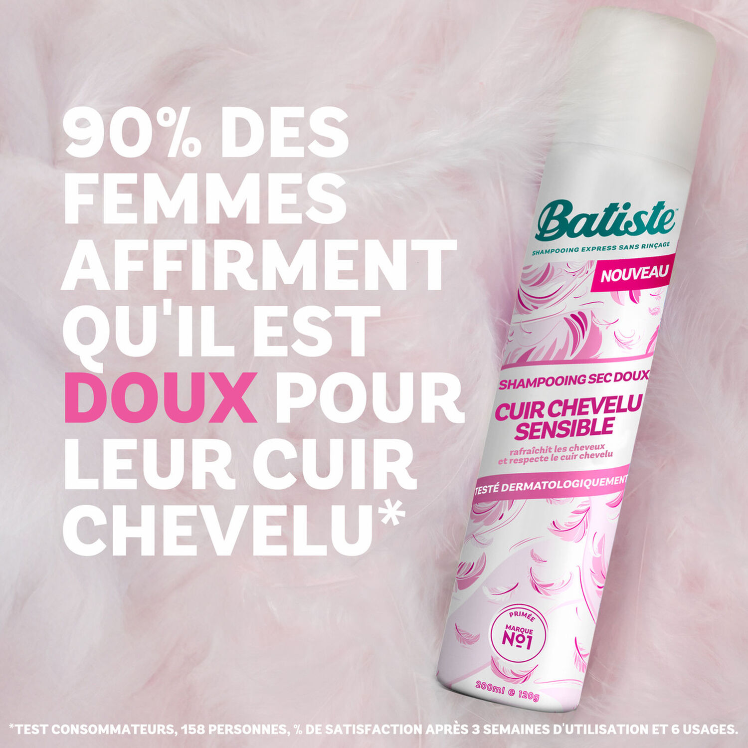 Shampooing Sec - Cuir Chevelu Sensible Légèrement Parfumé 200 ml