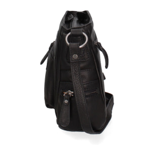 Borsa a tracolla  da uomo In Vera pelle Made in Italy 23x21x10 cm