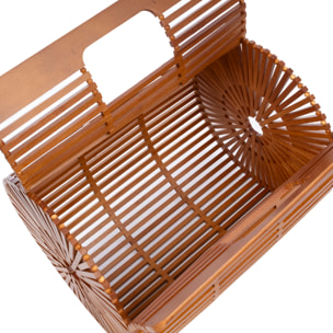 Zerfaliu borsa a mano in legno.