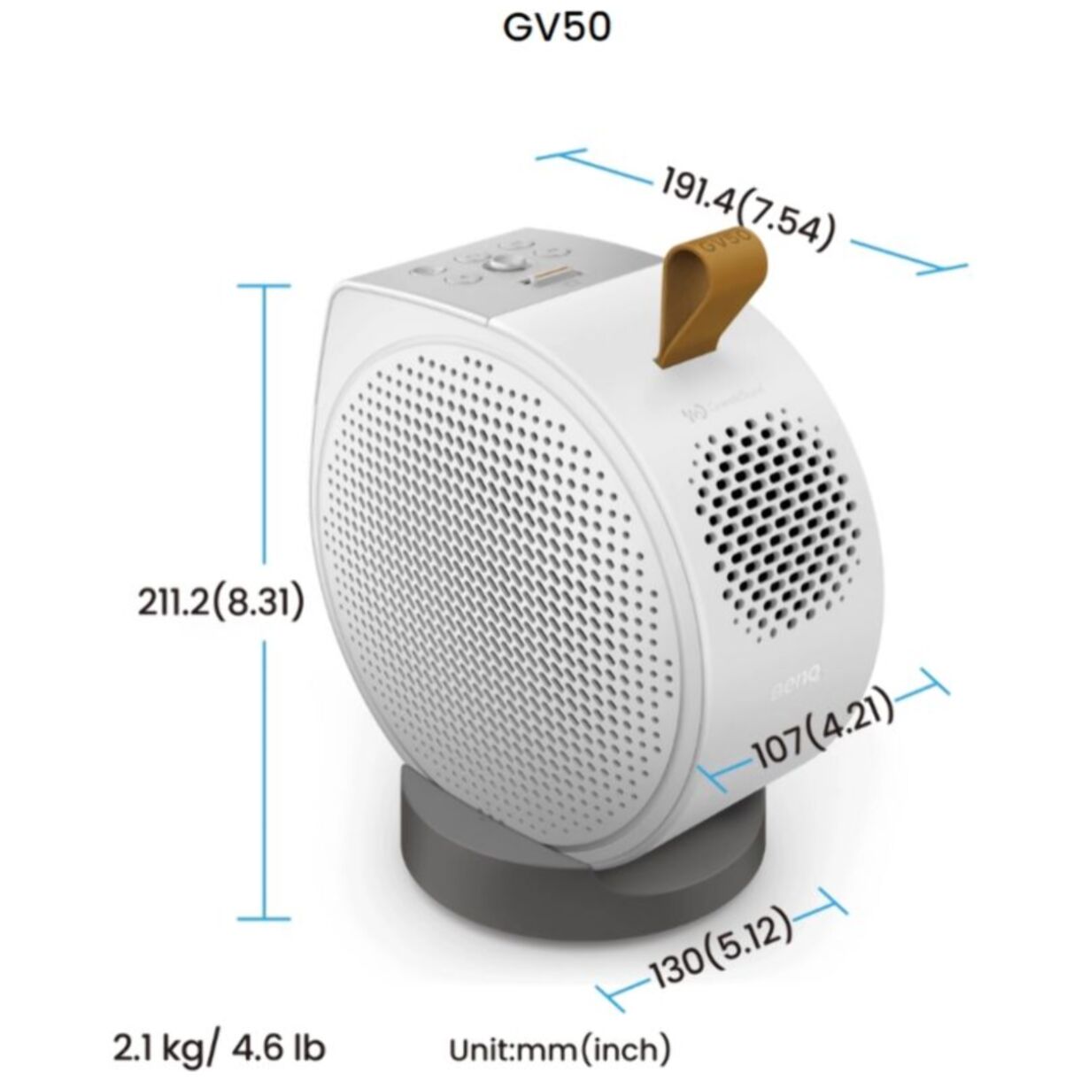 Vidéoprojecteur portable BENQ GV50 LAZER