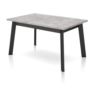 Mesa de comedor Naira 140 Cemento Negro