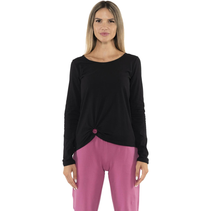 T-shirt a manica lunga da donna "Black Ring"