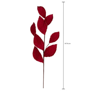 Ramo faggio velvet con dots - Pezzi 12 - ROSSO - Bianchi Dino SpA