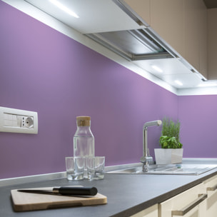 Rouleau adhésif décoratif Vinyle au Mètre - Lilas - Sticker Lavable Imperméable Mur Cuisine Meubles