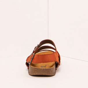Sandalias 0999 NOBUCK DARK ORANGE/ I BREATHE color Dark orange
