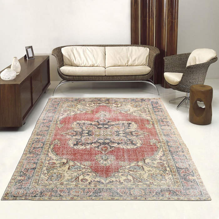 Authentique Tapis d'Orient fait main en laine VASU