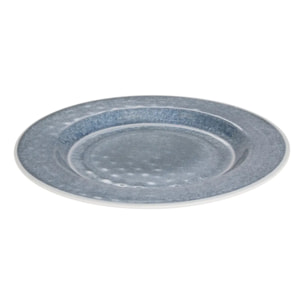 Assiette dessert Fanny D23cm bleu