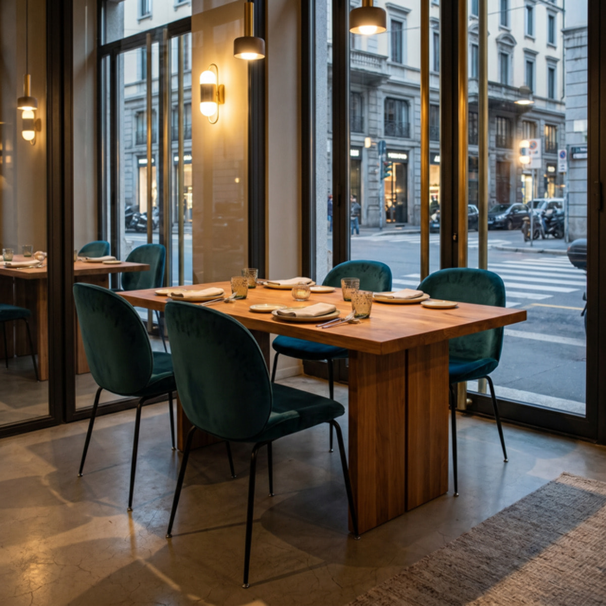 Sedia Imbottita in Effetto Velluto con Gambe in Acciaio, Design Moderno ed Elegante per Sala da Pranzo, Cucina, Soggiorno, Studio e Ufficio