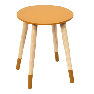 Table Gigogne Bicolore Bleu Jaune X2