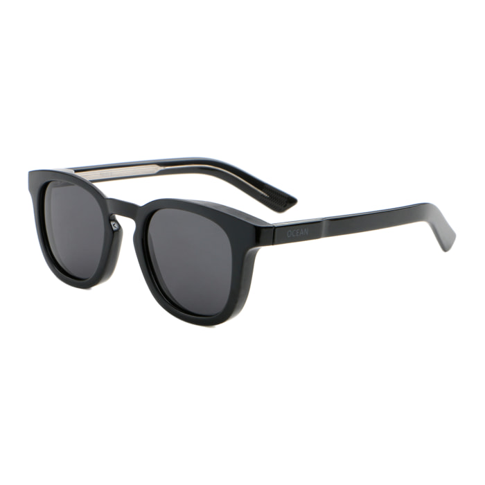 Gafas de sol OCEAN CASSIS - Negro brillante / Ahumada polarizados