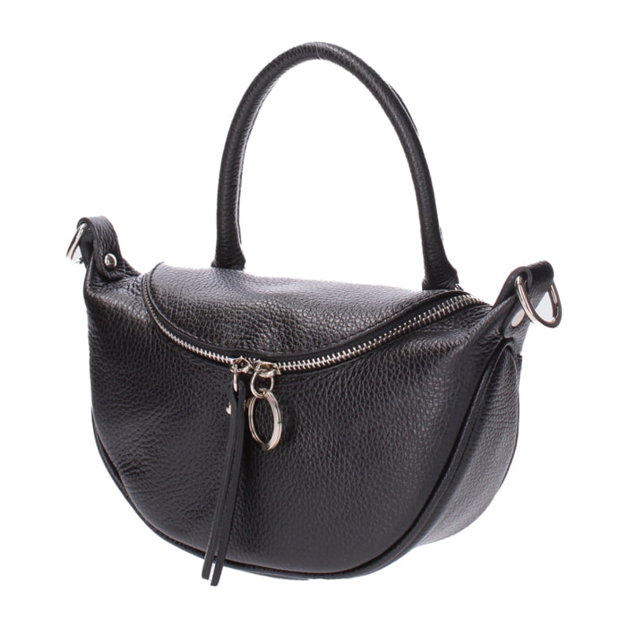 Borsa a mano da donna - Modello Mae - Vera pelle - 26.0 x 13.0 x 8.0 cm
