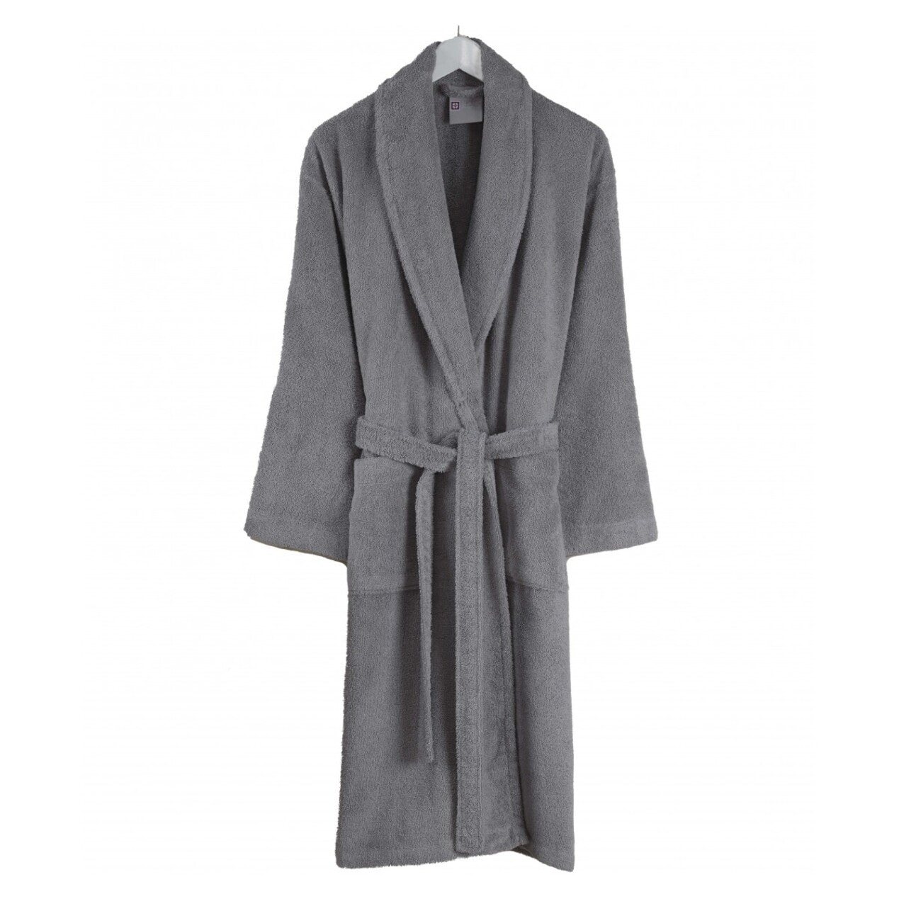 Peignoir homme 100% coton gris