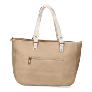 Bolso de hombro para mujer con correa ajustable, compartimento principal con cremallera