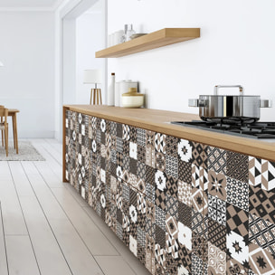Sticker carrelage - Ambiance Sticker - 60 CARREAUX DE CIMENT MEUBLE CYRINA - CARREAUX - 15x15cm