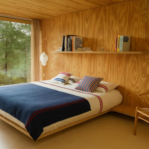 Juego de 4pzs color crudo (funda nórdica doble + sábana bajera + 2x funda) 100% algodón 180tc el ganso