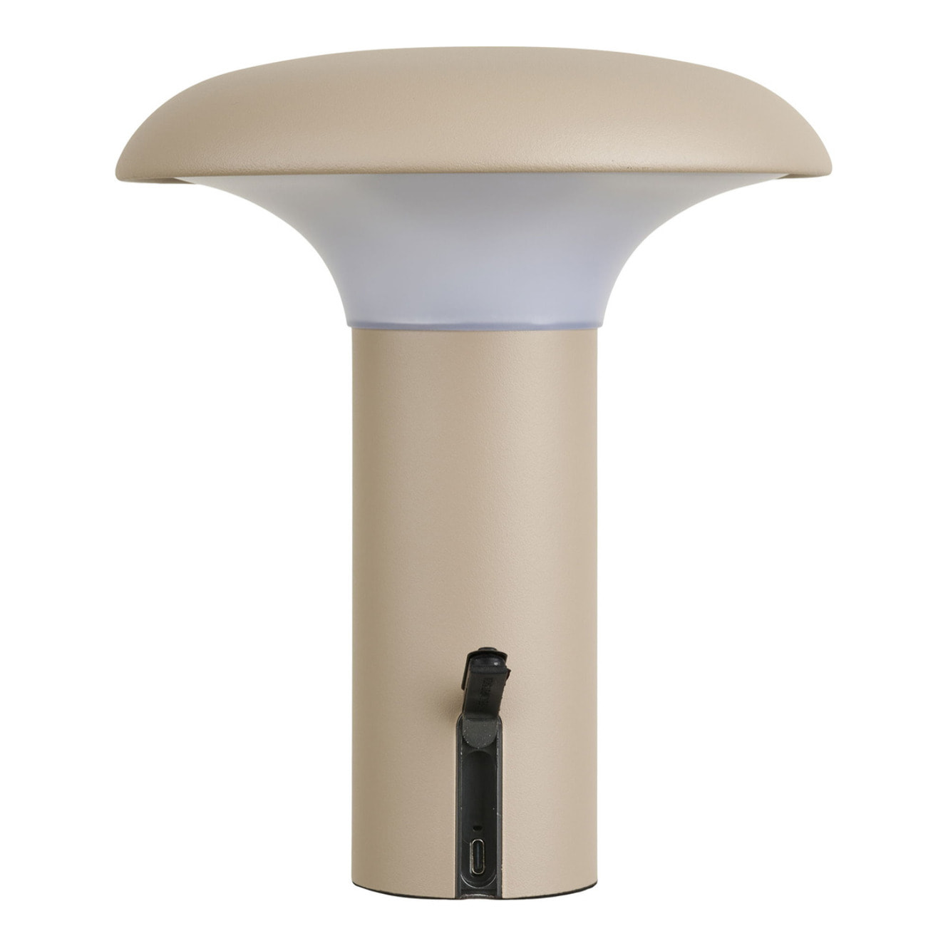 Lampada LED solare ricaricabile Ramsey in PP beige ø18 cm