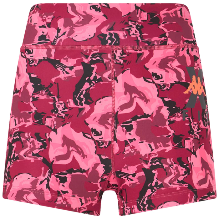 Pantaloni Corti Kappa Donna Kombat Wkt Gefrivola Rosso