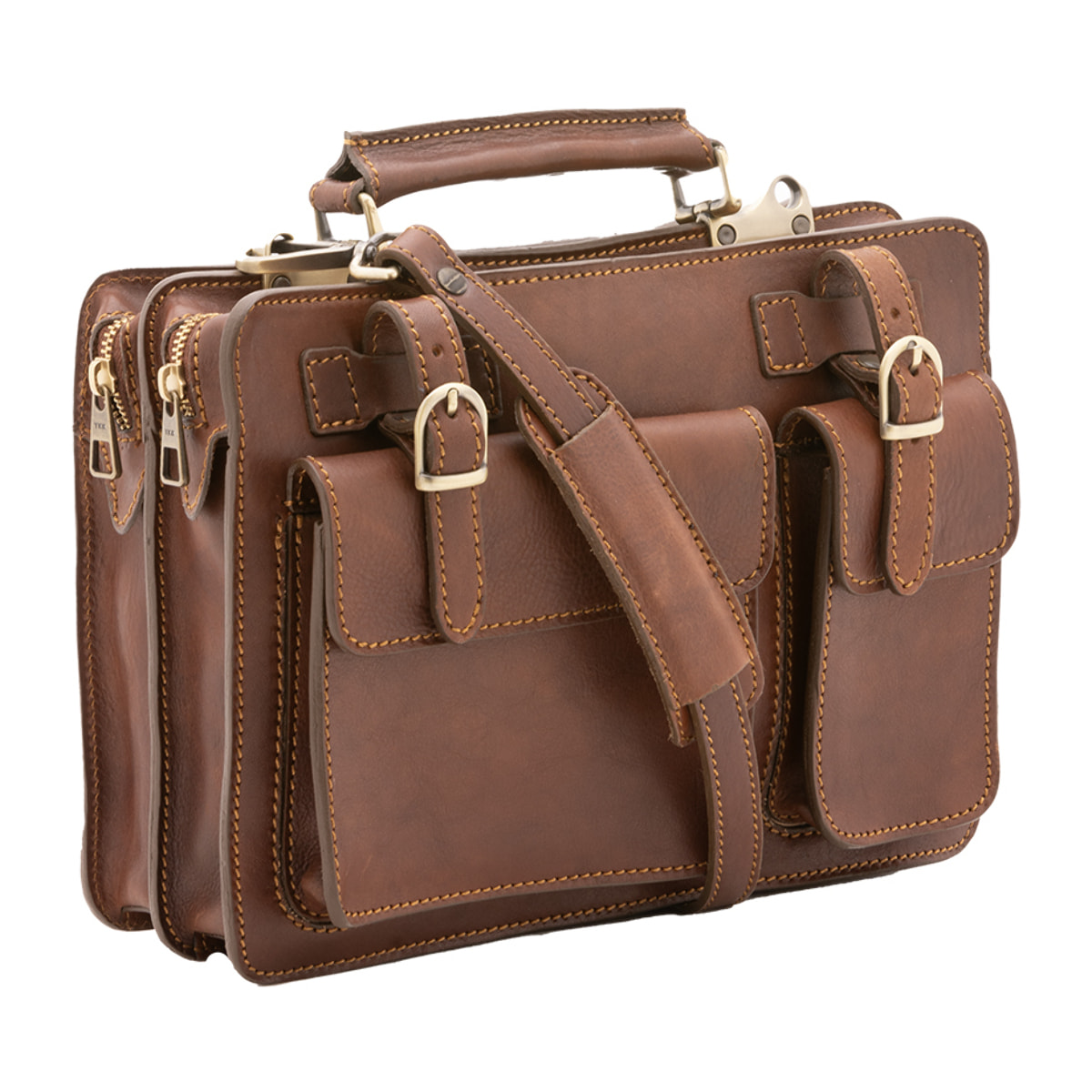 Borsa a mano  unisex In Vera pelle Made in Italy 32x23x10 cm