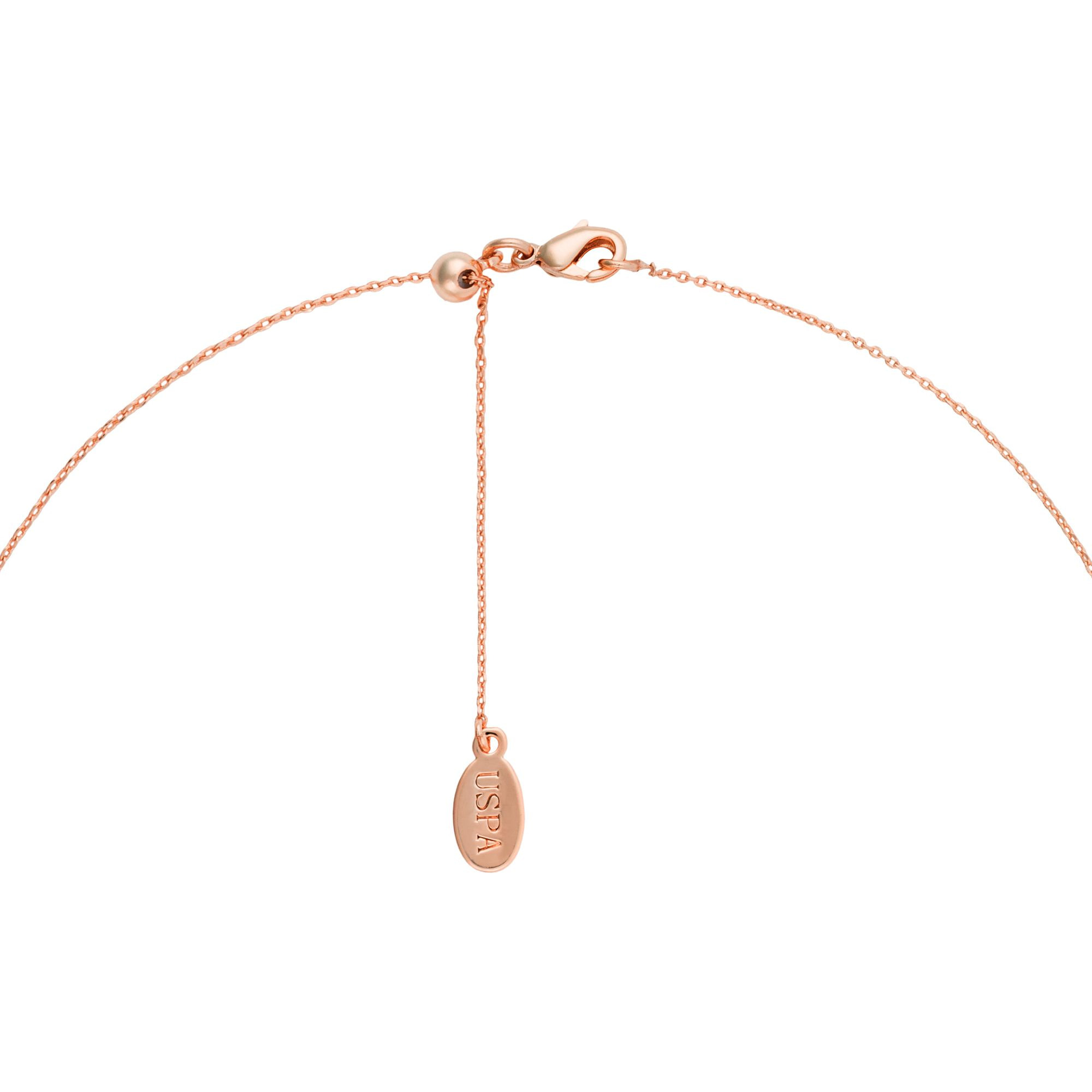 Collana U.S. Polo Assn. In metallo placcato rodio