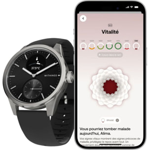 Montre santé WITHINGS Scanwatch 2 - 42mm Noire