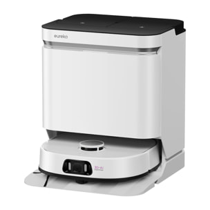 Eureka J15 Pro Ultra Robot Aspirador y Friegasuelos con Succión de 16.200Pa, Anti-Enredos y Lavado con Agua Caliente - Blanco