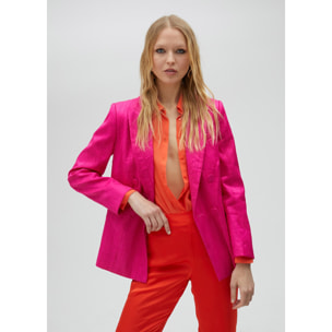 Blazer effetto stropicciato