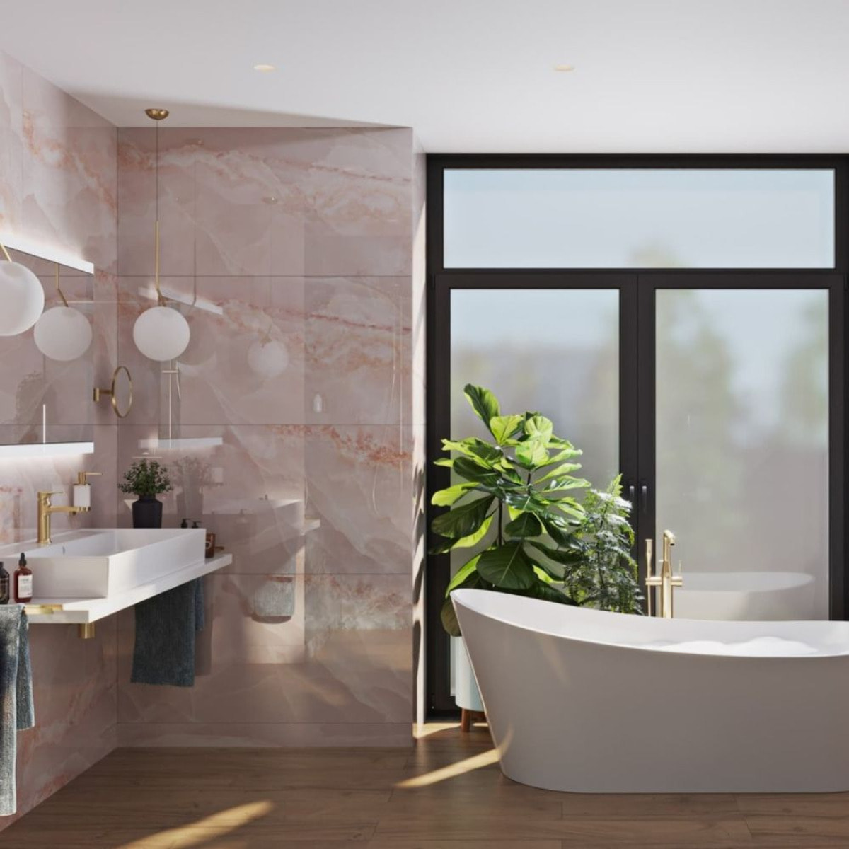 Lavabo à suspendre et à poser SAT Infinitio - 100,4x46,5 cm (SATINF10046)