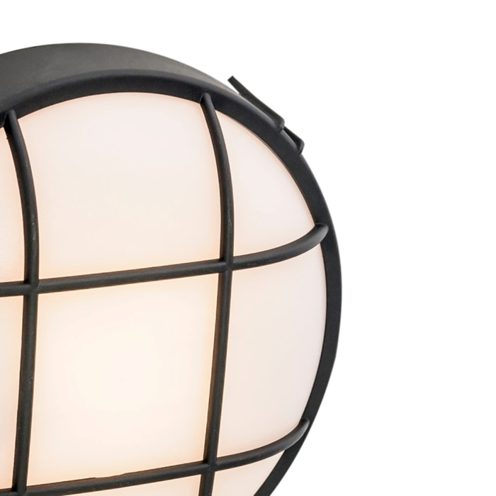 Forlight Fond plafón de pared exterior para bombilla E27 en color negro