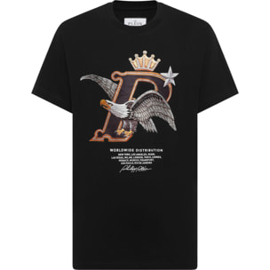 PHILIPP PLEIN Camiseta de cuello redondo y manga corta EAGLE