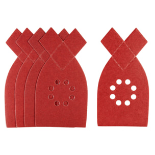 Stanley 5 abrasifs corindons pointus qualité supérieure auto-agrippants grain 240