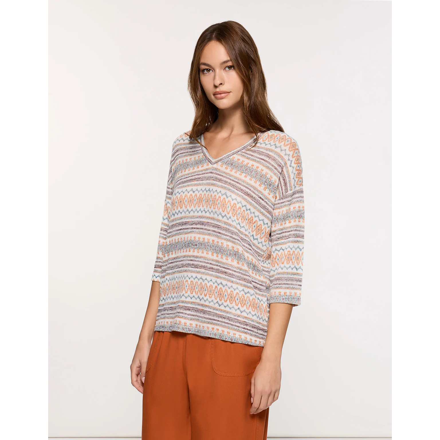 Camiseta Manga Larga Marrón - Arlie