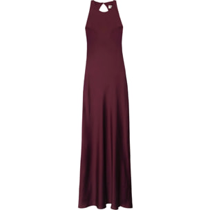 Vestido midi espalda descubierta y escote halter
