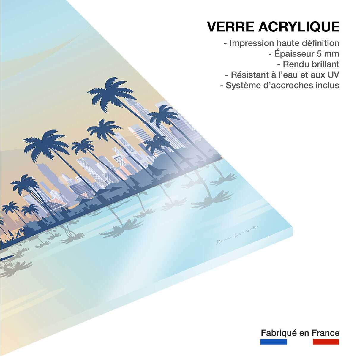 Tableau ville Panama city Tableau plexiglas