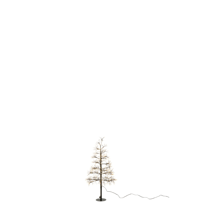 J-Line décoration Arbre - blanc chaud - acier - noir - extra large - LED