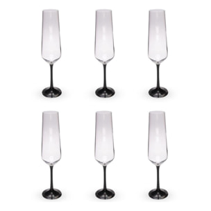 Set de 6 flûtes à champagne 200ml