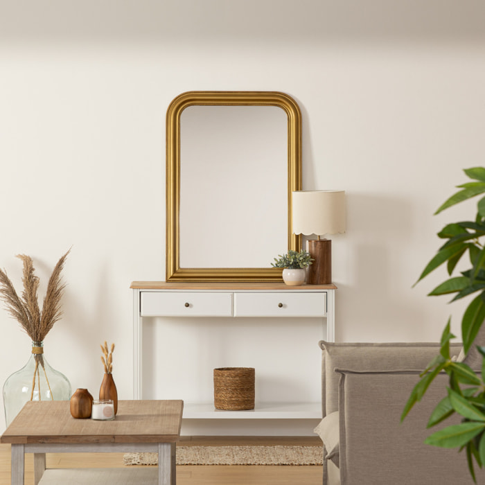Miroir "Adèle" doré 74x104cm