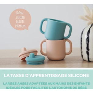 Tasse BEABA d apprentissage silicone pink