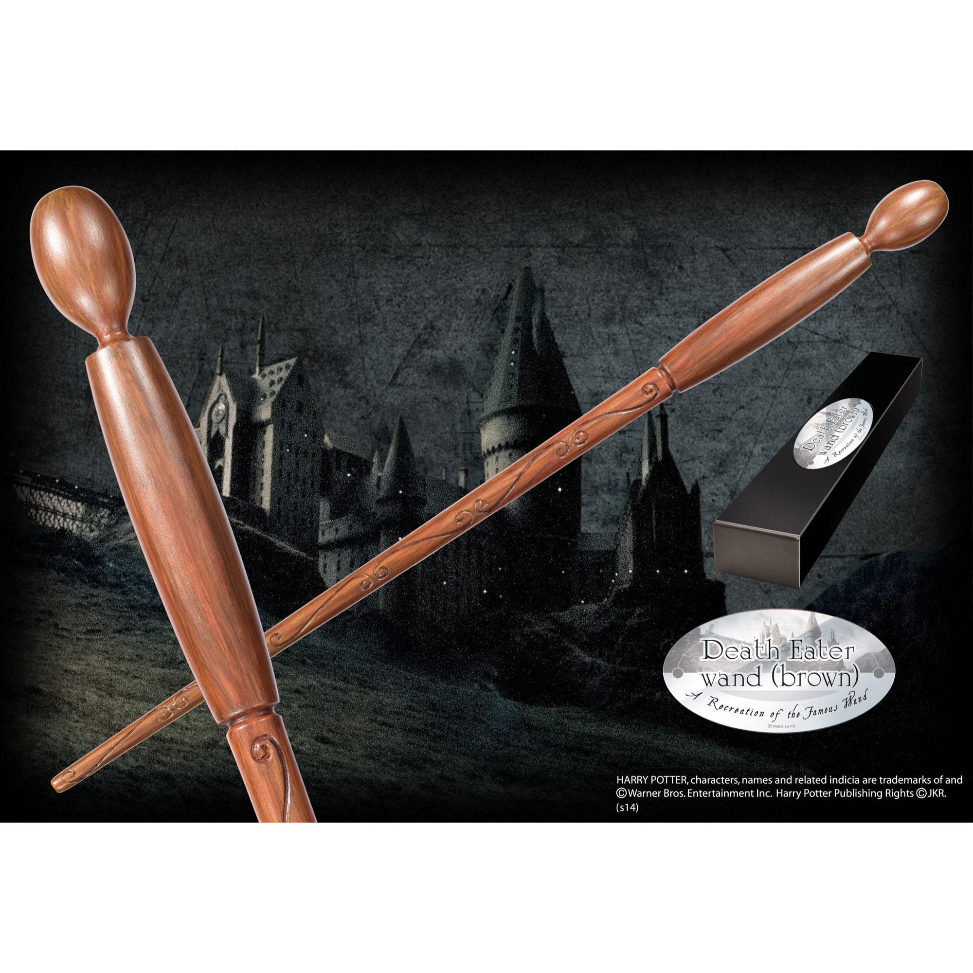 Harry Potter Bacchetta Magica Mangiamorte Brown Character Noble Collection