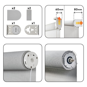 Estor motorizado SCREEN PRO Solar Gris