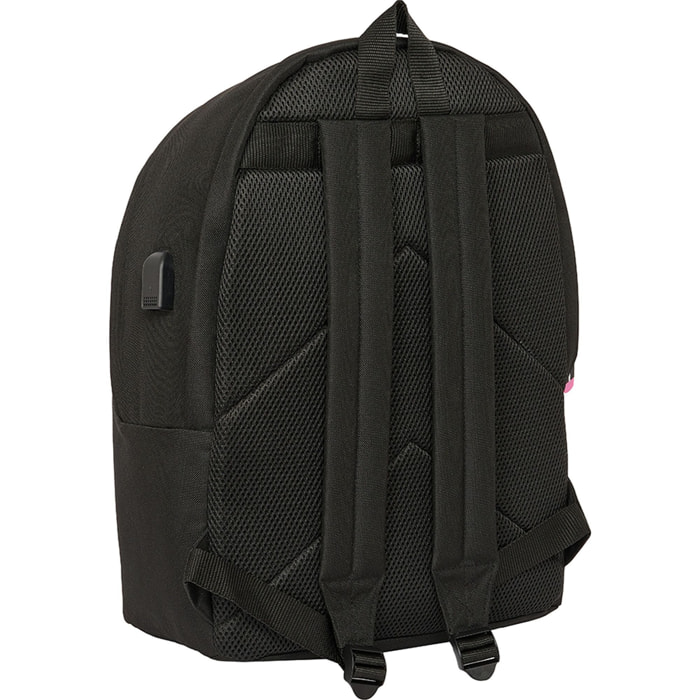 Mochila doble para portatil 15,6"+usb kings league "porcinos"