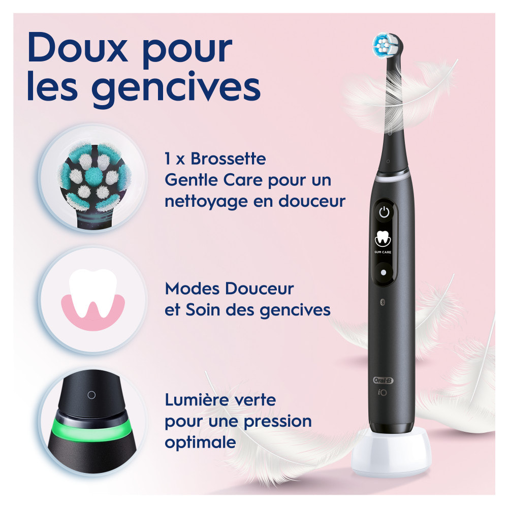 Oral-B iO 6 Oral-B iO 6 Brosses À Dents Électriques Noire Et Rose