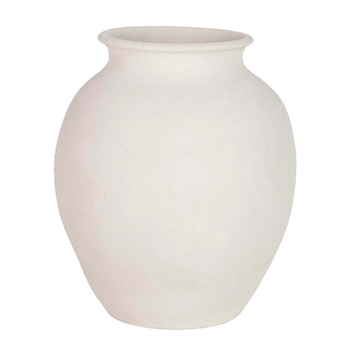 Florero Ceramica Blanca 35x35x40 Cm