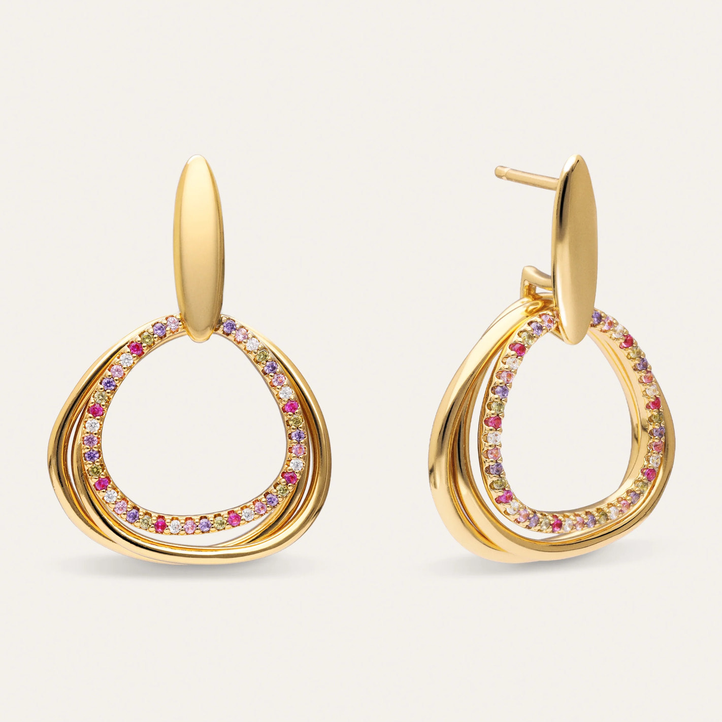 Pendientes Oria Colors Baño Oro