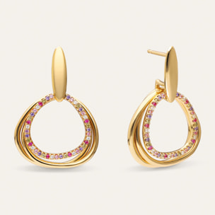 Pendientes Oria Colors Baño Oro