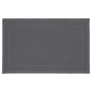 Tapis de bain pur coton 1700 g/m² uni anthracite Antica anthracite