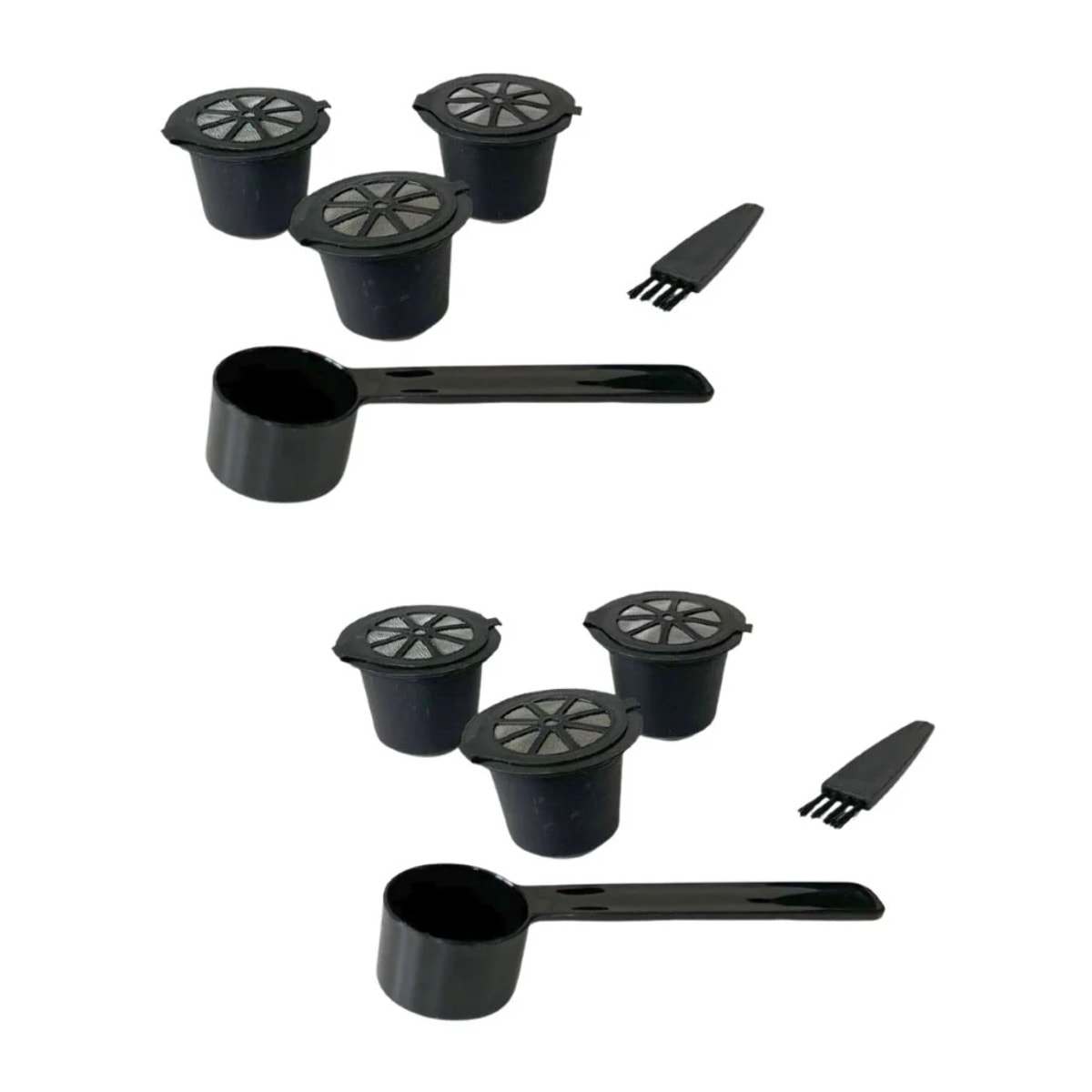 Ensemble de 2 Set de 3 capsules Nespresso réemployables Fackelmann Petit Déjeuner