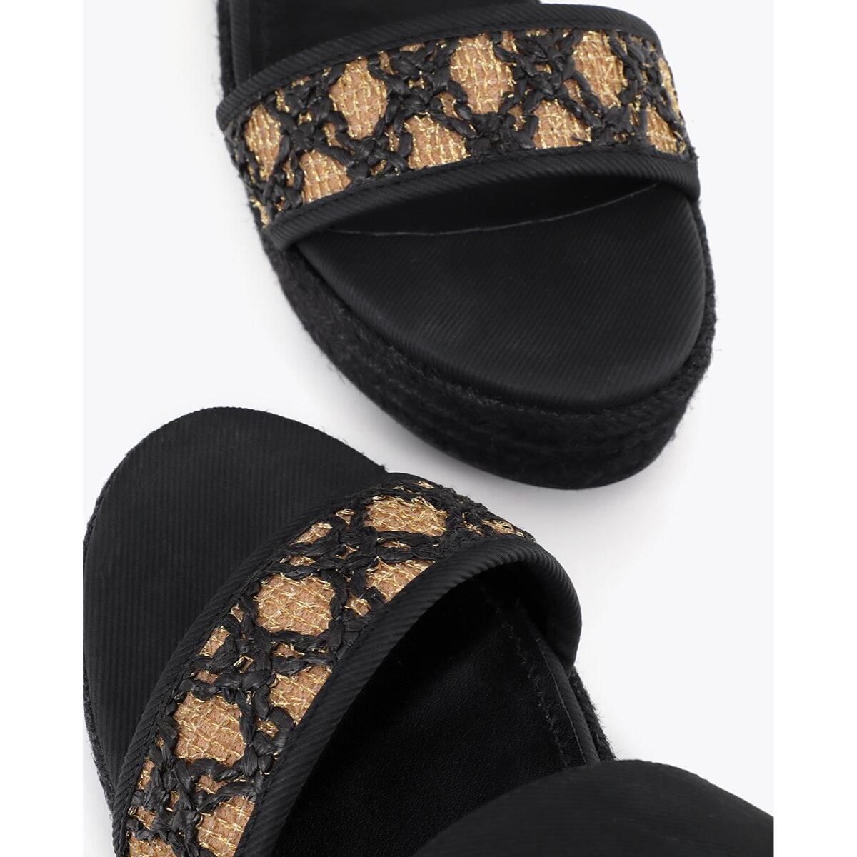 Zeppa in effetto rafia metallizzata